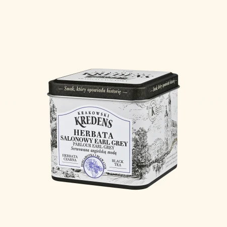 Herbata liściasta czarna z Bergamotką Salonowy Earl Grey - Puszka - Krakowski Kredens