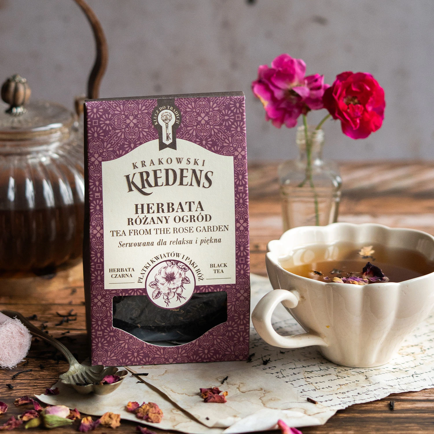 Herbata czarna Różany Ogród 50g - Krakowski Kredens