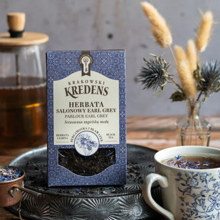 Herbata liściasta czarna Salonowy Earl Grey 50g - Krakowski Kredens
