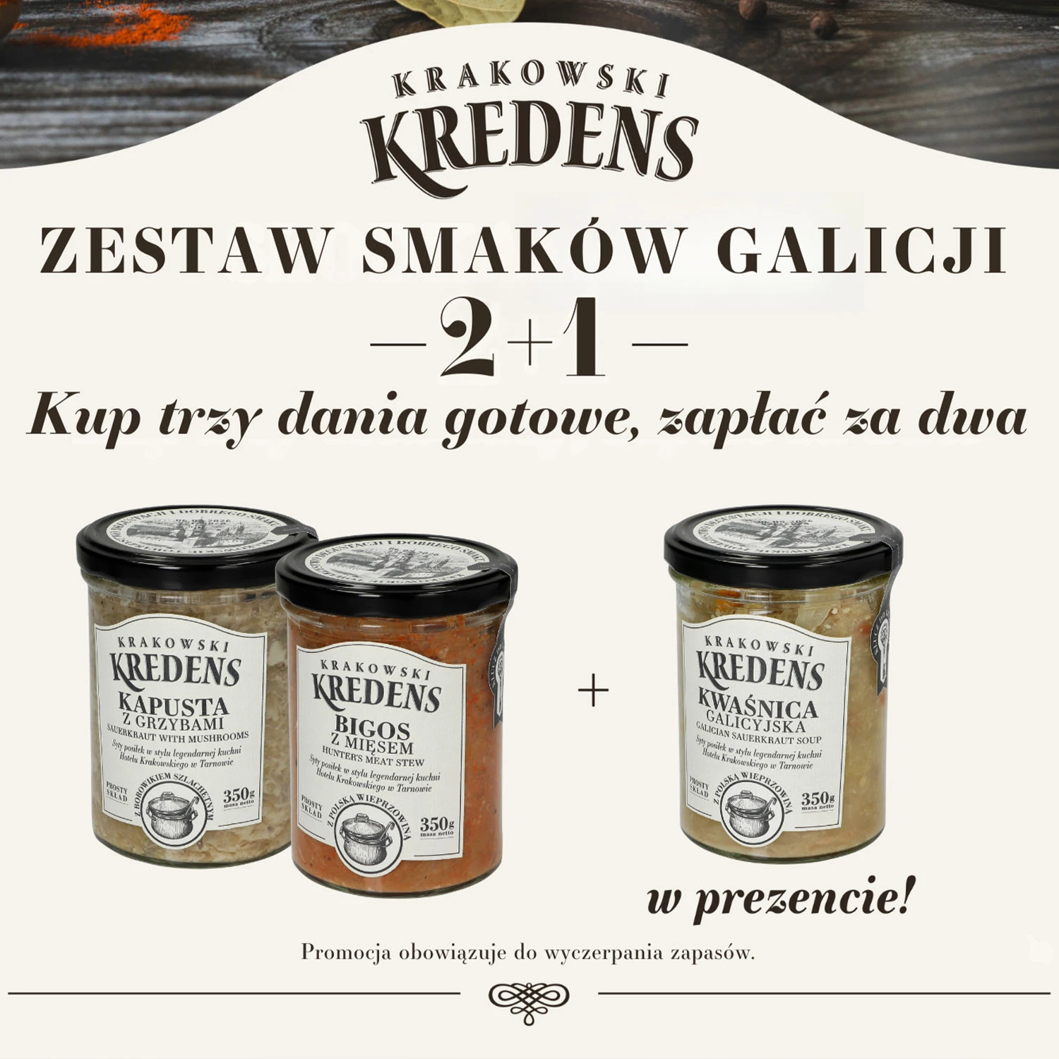 Zestaw promocyjny 2+1 Dania gotowe