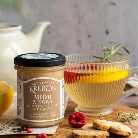 Miód z pigwą 250g - Najlepsze Smaki Natury w Twoim Domu